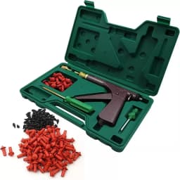 Car Bike Tubeless Tire Repair Puncture Professional Repair Kit Vacuum Tire Repair Gun Car Motorcycle Tire Repair Leaking Kit