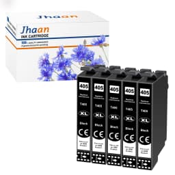 Jhaan 405 405 XL Cartridges Compatible with 405 405XL Black for Epson WF-4820 Printer Cartridges WF-4820DWF WF-3820