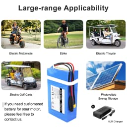 48V 20AH Escooter Battery Pack PVC 60V 25AH Rechargeable Battery with 4A Charger for Electric Scooter Vehicle 1500W 2000W 3000W