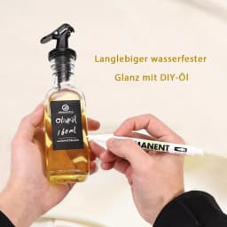 12 Pcs 160ml Glass Oil Bottles with Pour Spout, Portable Refillable Oil Vinegar Dispenser for BBQ Travel, DIY Labels