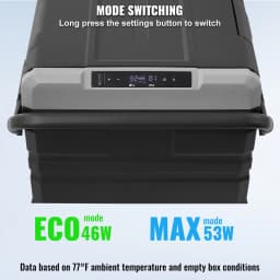 SucceBuy Car Refrigerator 95 L Dual Zone Portable -4℉-68℉ 12/24V DC and 100-240V AC Compressor Cooler for Outdoor Camping