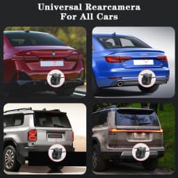 AUTOTOP AHD 1920×1080P Universal Rear View Camera with Full HD Night Vision 160°Fisheye Lens Waterproof