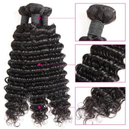 Tissage Deep Wave Human Hair Bundles 20 22 32 inch Bundles Vietnamese Bundles 100% Human Hair Extensions 3 Day Delivery France