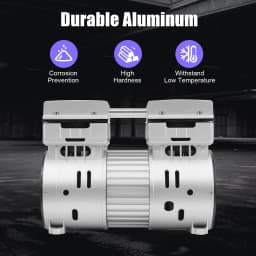 750W/1HP Oil-free Air Compressor 8 Bar High-Pressure Air Compressor Silent Oil-free Compressor Head Unit 1400RPM 125L/min 220V