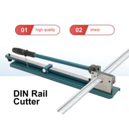 Manual DIN Rail Cutter Double Slot Steel and Aluminum Rail Cutting Machine DC-35 0.5-1.5MM