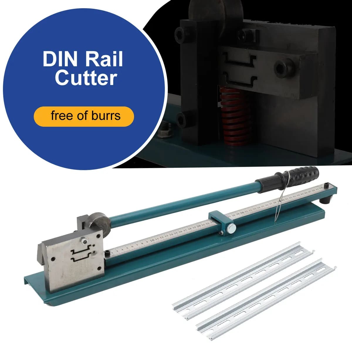 Manual DIN Rail Cutter Double Slot Steel and Aluminum Rail Cutting Machine DC-35 0.5-1.5MM