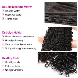 Curly Bundles Human Hair 12-32 Inch Deep Wave Remy Hair Bundles 100% Indian Human Hair Extensions Weave 2-5 Days Delivery France