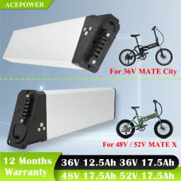 For MATE X MATE City Fusion Electric Bicycle Battery 36V 13Ah 17.5Ah 48V 17.5Ah Battery for MATE X MATE City Replacement Battery