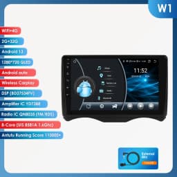 9" Hizpo 2Din Android14 Car Radio for Citroen C2 C3 2002 - 2006 Auto CarPlay 4G BT SWC GPS RDS DSP Snapdragon 6115 360°CAM