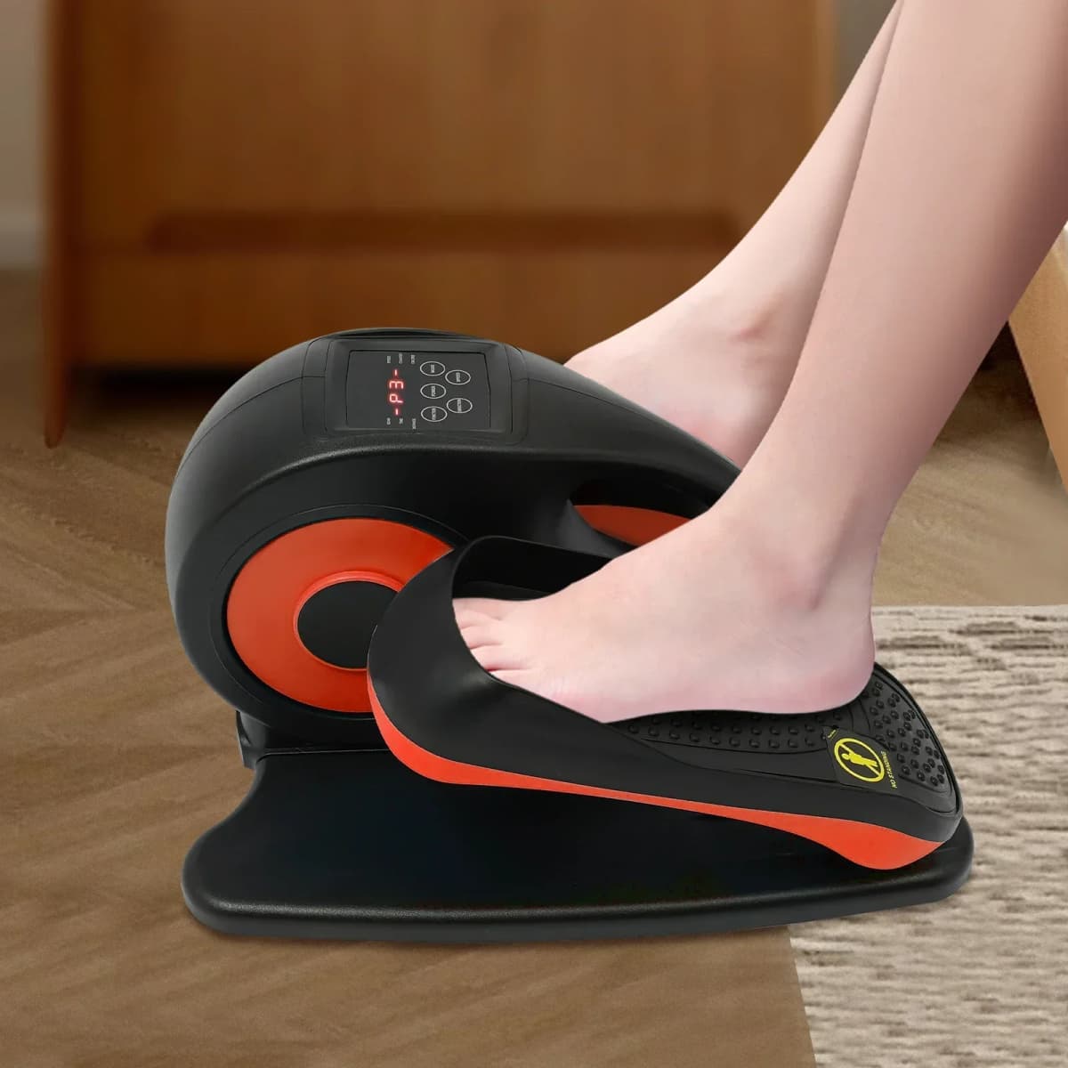 Electric Elliptical Trainer w/Remote 5 Speed Levels & LCD Display for Home Rehabilitation & Fitness