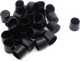 12PCS 12mm-63mm Round Shape PVC Rubber Covers Furniture Foot Table Chair Leg End Cap Cover Tip Protectors Black