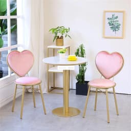 Love Heart Shape Backrest Flannelette Soft Seat Metal Iron Art Leisure Chair Modern Fashion Nordic Minimalist Coffee Cafe Chair