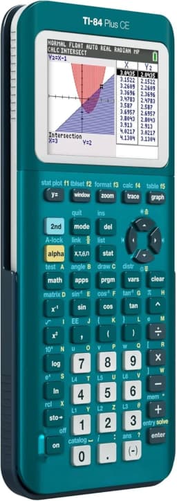 TI-84 Plus CE Color Graphing Calculator, Teal (Metallic)