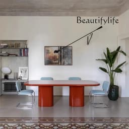 Light luxury living room desk minimalist dining table negotiation studio office desk designer style high sense