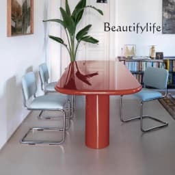 Light luxury living room desk minimalist dining table negotiation studio office desk designer style high sense