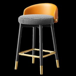 Luxury Nordic Bar Chair Elegant Counter High Design With Backrest Bar Chair Outside Taburetes Para Barra Nordic Furniture
