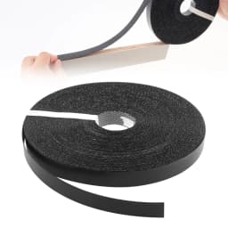Pre-glued Veneer Edging 3/4 inch Black Melamine Edge Banding for Plywood Table / Cabinet