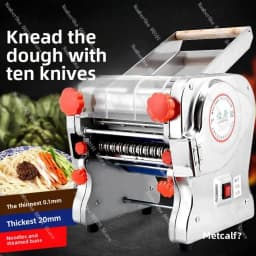 Stainless Steel Electric Dough Pressing Machine - Fully Automatic Commercial Kneading Machine