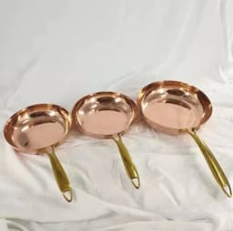Thickened Pure Copper Pan Western Steak Frying French Copper Frying Pan
