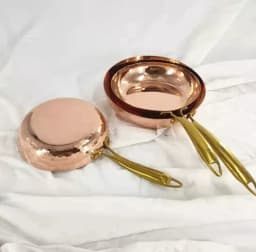 Thickened Pure Copper Pan Western Steak Frying French Copper Frying Pan