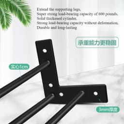 One Piece DIY Solid Table Legs Dining Table Feet Chair Legs Bar Wrought Iron Bracket Desk Feet High