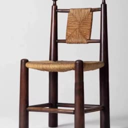 Solid Wood Rattan Dining Chair Retro Rattan Chair Home Simple Homestay Cafe Leisure Backrest Chair