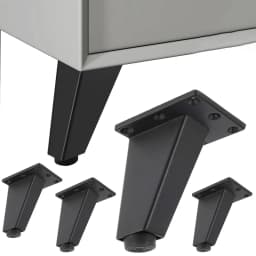 4/8Pcs Furniture Legs Pads Aluminum Alloy Sofa Bed Feet Heavy Duty Solid Square Sloping Table Cabinet Replacement