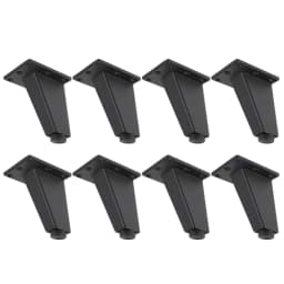 4/8Pcs Furniture Legs Pads Aluminum Alloy Sofa Bed Feet Heavy Duty Solid Square Sloping Table Cabinet Replacement