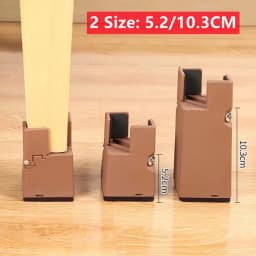4Pcs Heavy Duty Furniture Leg Risers Adjustable Heavy Duty Furniture Sofa Table Chair Leg Risers Screw Clamp Furniture Risers