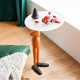 Nordic Home Decor Creative Puppet Coffee Table Home Interior Small Wooden Furniture Living Room Sofa Side Table Bedroom Bedside