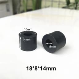 Duckbill Spacer Dia 16/18/19/22/25mm Bore 6/8mm Hollow Joint Round Tube Chair Fastening Washer Piece Plastic Curved Spacer