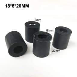 Duckbill Spacer Dia 16/18/19/22/25mm Bore 6/8mm Hollow Joint Round Tube Chair Fastening Washer Piece Plastic Curved Spacer