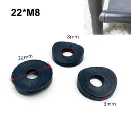 Duckbill Spacer Dia 16/18/19/22/25mm Bore 6/8mm Hollow Joint Round Tube Chair Fastening Washer Piece Plastic Curved Spacer