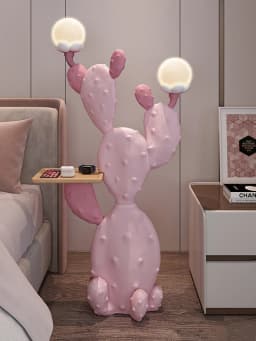 Home Decor 78CM Cactus Statue Side Table Floor Decoration Nordic Living Room Tea Tables Creative Coffee Table Housewarming Gifts