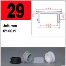 Black Silicone Rubber Hole Caps 2.5mm-50.6mmSeal Stopper Snap-on T Type Plug Cover Gasket Blanking End Cap