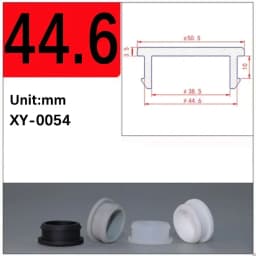 Black Silicone Rubber Hole Caps 2.5mm-50.6mmSeal Stopper Snap-on T Type Plug Cover Gasket Blanking End Cap