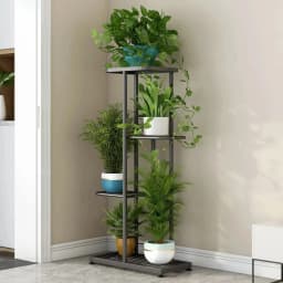 Iron Plant Stand Flower Shelves Pots Display Tray Stand for Flowers Plant Pot Holder Home Balcony Garden Decoration Organizer