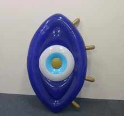 Giant Inflatable Eyeball Pool Floating Row Float Lie on Greek Eye Floating Mattress Pool Lounge for Beach Floaty Summer Fun Toys