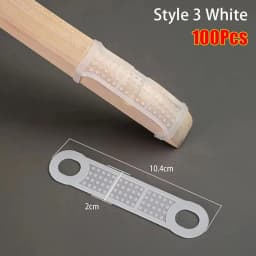 100Pcs Clothing Hanging Accessories Clothes Hanger Anti-slip Pad Pad Mat Windproof Hanger Strip Transparent Elastic