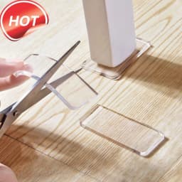 4PCS Anti-Vibration Silicone Pad Non-Slip Mat for Washing Machine Transparent Multifunctional Home Bathroom Portable Place Mats