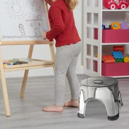 Non-Slip Transparent Shoe Change Stool Bathroom Bath Stool Multi-purpose Bench Toilet Thickened Plastic Low Stool for Bathroom