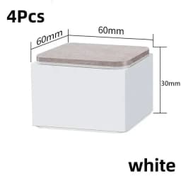 4Pcs Carbon Steel Furniture Heightening Foot Pad Wear Resistant Skid Table Bed Coffee Table Sofa Leg Risers Floor Protecto
