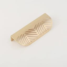 New Leaf-shaped Modern Furniture Drawer Brass Handles Furniture Wardrobe Drawer Knob Brass Door Handles Wholesale