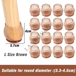 16pcs Upgraded silicone chair legs floor protectors Non-Slip Feet Pads For furniture Table Legs Sock Cover Felt Floor Protection