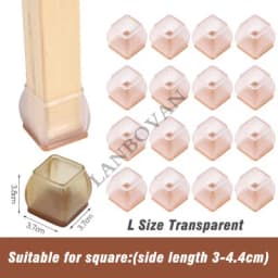 16pcs Upgraded silicone chair legs floor protectors Non-Slip Feet Pads For furniture Table Legs Sock Cover Felt Floor Protection