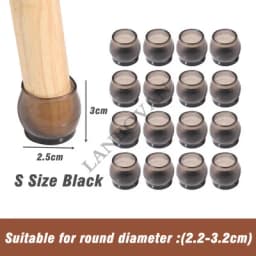 16pcs Upgraded silicone chair legs floor protectors Non-Slip Feet Pads For furniture Table Legs Sock Cover Felt Floor Protection