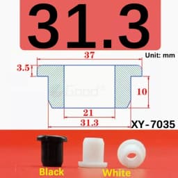 Black Silicone Hole Stopper Plugs Rubber Grommets Sealing Gasket 5~33.3mm For Cable Wire Protect Gaskets