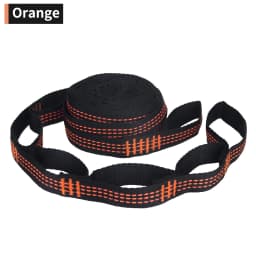 Pair of 2.8 Meters 14+1 Loops Adjustable Tree Hanging Belts Hammock Straps Ropes