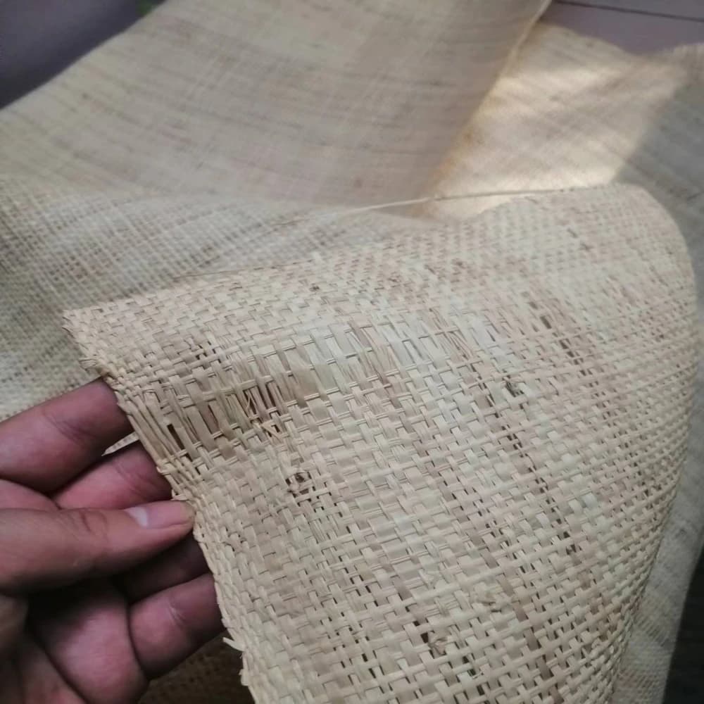 60x100cm Natural Real Raffia Mat Handmade Weaving Raffia Straw Webbing Ribbon Rattan Material Home Furniture Cabinet Decor