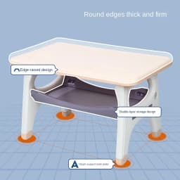Learning Table and Chair Set for Kids Small Kindergarten Desk Baby Writing Table Plastic Play and Study Desk